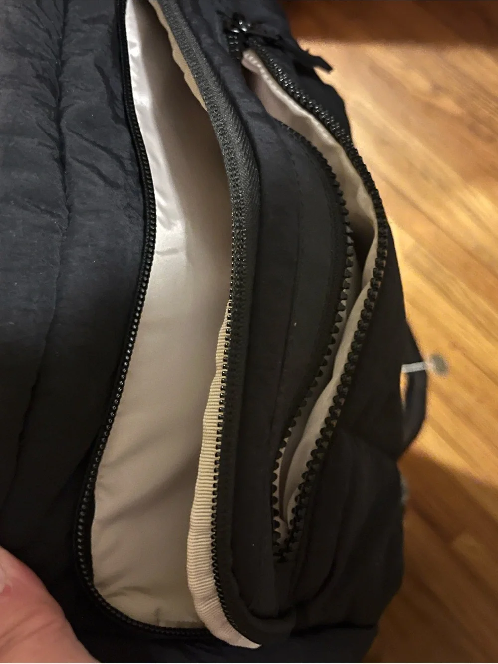 Lightweight Black Crossbody Messenger Bag